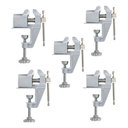 Ver imagem 1 de Kit 5 Morsas de Bancada Fixa Ajustável Torno Mini 40mm