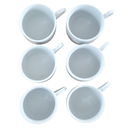 Ver imagem 4 de Jogo 6 Xícaras Café Chá 170ml Base Reta - Porcelana Branca (2)