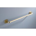 Ver imagem 3 de Toalheiro de Banho Dourado Fosco Quadrado Barra Simples em Aço Inox