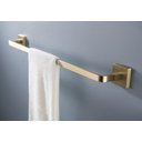 Ver imagem 5 de Toalheiro de Banho Dourado Fosco Quadrado Barra Simples em Aço Inox