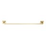 Toalheiro de Banho Dourado Fosco Quadrado Barra Simples em Aço Inox - 2