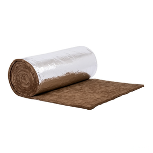 Manta Lã de Rocha Aluminizado 8000 X 1200 X 25 Mm - 32kg/m3 - 1 Unidade 9,6m2