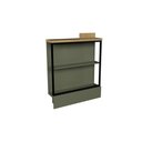 Ver imagem 1 de Balcão de Cozinha Modulado C/ Tampo Évora Ph 3070 C/ 2 Prateleiras 78.5cm Verde/carvalho Nature -