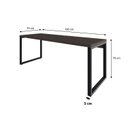 Ver imagem 3 de Escrivaninha Mesa Escritório Yon Presidente 190x70x75 190cm Industrial Terracota