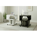 Ver imagem 1 de Kit Conjunto com 2 Mesas de Cabeceira - 1 Preto e 1 Branco - com Rodizio - Poquema