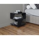 Ver imagem 3 de Kit Conjunto com 2 Mesas de Cabeceira - 1 Preto e 1 Branco - com Rodizio - Poquema