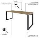 Ver imagem 6 de Mesa Escritório Yon Presidente 190x70x75cm Industrial Vermont Marrom