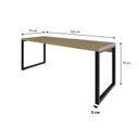 Ver imagem 3 de Mesa Escritório Yon Presidente 190x70x75cm Industrial Vermont Marrom