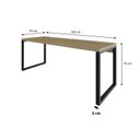 Ver imagem 3 de Escrivaninha Mesa Escritório Yon Presidente 190x70x75 190cm Industrial Vermont Marrom