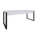 Ver imagem 6 de Escrivaninha Mesa Escritório Yon Presidente 190x70x75 190cm Industrial Branco