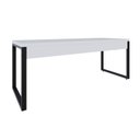 Ver imagem 5 de Escrivaninha Mesa Escritório Yon Presidente 190x70x75 190cm Industrial Branco