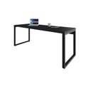 Ver imagem 4 de Escrivaninha Mesa Escritório Yon Presidente 190x70x75 190cm Industrial Preto