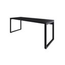 Ver imagem 4 de Escrivaninha Mesa Escritório Yon Presidente 190x70x75 190cm Industrial Preto