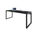 Ver imagem 6 de Escrivaninha Mesa Escritório Yon Presidente 190x70x75 190cm Industrial Preto