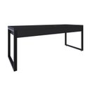 Ver imagem 6 de Escrivaninha Mesa Escritório Yon Presidente com 190x70x75 1 Gaveta 190cm Industrial Preto