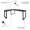 Ver imagem 5 de Escrivaninha Mesa Escritório em L Yon Presidente 190x70x75