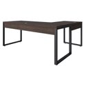 Ver imagem 6 de Escrivaninha Mesa Escritório em L Yon Presidente 190x70x75 70cm Industrial Terracota Marrom