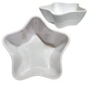 Ver imagem 1 de Kit 2 Tigelas Bowl Melamina Estrela Branca 1,500ml