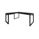 Ver imagem 2 de Escrivaninha Mesa Escritório em L Yon Presidente 190x70x75 190cm Industrial Preto