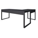 Ver imagem 6 de Escrivaninha Mesa Escritório em L Yon Presidente 190x70x75 190cm Industrial Preto