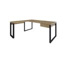 Ver imagem 2 de Escrivaninha Mesa Escritório em L Yon Presidente com 1 Gaveta 190x70x75