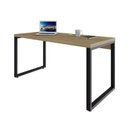 Ver imagem 7 de Escrivaninha Mesa Escritório Yon Diretor 150x70x75 150cm Industrial Vermont Marrom
