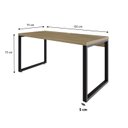 Ver imagem 3 de Escrivaninha Mesa Escritório Yon Diretor 150x70x75 150cm Industrial Vermont Marrom