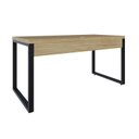 Ver imagem 5 de Escrivaninha Mesa Escritório Yon Diretor 150x70x75 150cm Industrial Vermont Marrom