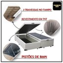 Ver imagem 6 de Cama Box Baú Casal Bipartido 69 Diversas Cores (138x188x42):corino Bege/casal