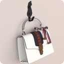 Ver imagem 3 de Kit 2 Ganchos De Parede Decorativo Pendurador De Bolsa G.P