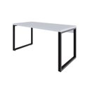 Ver imagem 2 de Escrivaninha Mesa Escritório Yon Diretor 150x70x75 150cm Industrial Branco e Preto