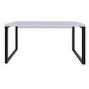 Ver imagem 4 de Escrivaninha Mesa Escritório Yon Diretor 150x70x75 150cm Industrial Branco e Preto