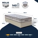 Ver imagem 3 de Cama Box com Colchão Ortobom de Molas Ensacadas Pillow In Pro Vida Solteiro 88cm