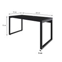 Ver imagem 2 de Escrivaninha Mesa Escritório Yon Diretor 150x70x75 150cm Industrial Preto