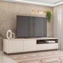 Ver imagem 1 de Bancada Rack Tv até 75 Polegadas 2 Portas New Renda Caemmun