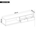 Ver imagem 7 de Bancada Rack Tv até 75 Polegadas 2 Portas New Renda Caemmun