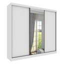 Ver imagem 2 de Guarda-Roupa Casal com Espelho 3 Portas de Correr e 6 Gavetas 270cm Multimóveis CR35495 Neve