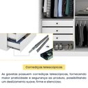 Ver imagem 3 de Guarda-Roupa Casal com Espelho 3 Portas de Correr e 6 Gavetas 270cm Multimóveis CR35495 Neve