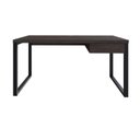 Ver imagem 2 de Escrivaninha Mesa Escritório Yon Diretor com 150x70x75 1 Gaveta 150cm Industrial Terracota e Preto Marrom