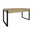 Ver imagem 6 de Escrivaninha Mesa Escritório Yon Diretor com 150x70x75 1 Gaveta 150cm Industrial Vermont Marrom
