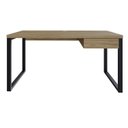 Ver imagem 2 de Escrivaninha Mesa Escritório Yon Diretor com 150x70x75 1 Gaveta 150cm Industrial Vermont Marrom