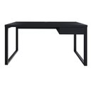 Ver imagem 2 de Escrivaninha Mesa Escritório Yon Diretor com 150x70x75 1 Gaveta 150cm Industrial Preto