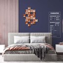 Ver imagem 2 de Geométrico Pele de Girafa - Quadros ou Placas Modulares com 24 Peças