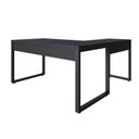 Ver imagem 6 de Escrivaninha Mesa Escritório em L Yon Diretor 150x70x75 150cm Industrial Preto