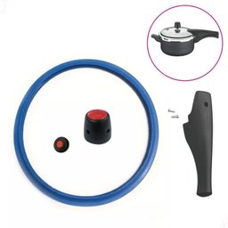 Kit Borracha Válvula Peso e Cabo Panela Pressão Tramontina Vancouver 3 e 4,5 Litros - 20 Cm - 1