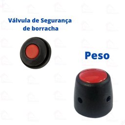 Kit Borracha Válvula Peso e Cabo Panela Pressão Tramontina Vancouver 3 e 4,5 Litros - 20 Cm - 5