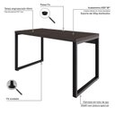 Ver imagem 5 de Escrivaninha Mesa Escritório Yon Operacional 135x70x75