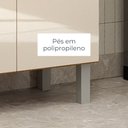 Ver mais imagens de Kit Armário de Cozinha Compacta Serena 2 Gavetas 4 Portas com Pés Cinamomo Off White Madetec