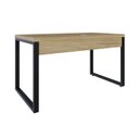 Ver imagem 6 de Escrivaninha Mesa Escritório Yon Operacional 135x70x75 135cm Industrial Vermont Marrom