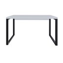 Ver imagem 4 de Escrivaninha Mesa Escritório Yon Operacional 135x70x75 135cm Industrial Branco e Preto
